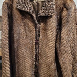Mink jacket 25" long